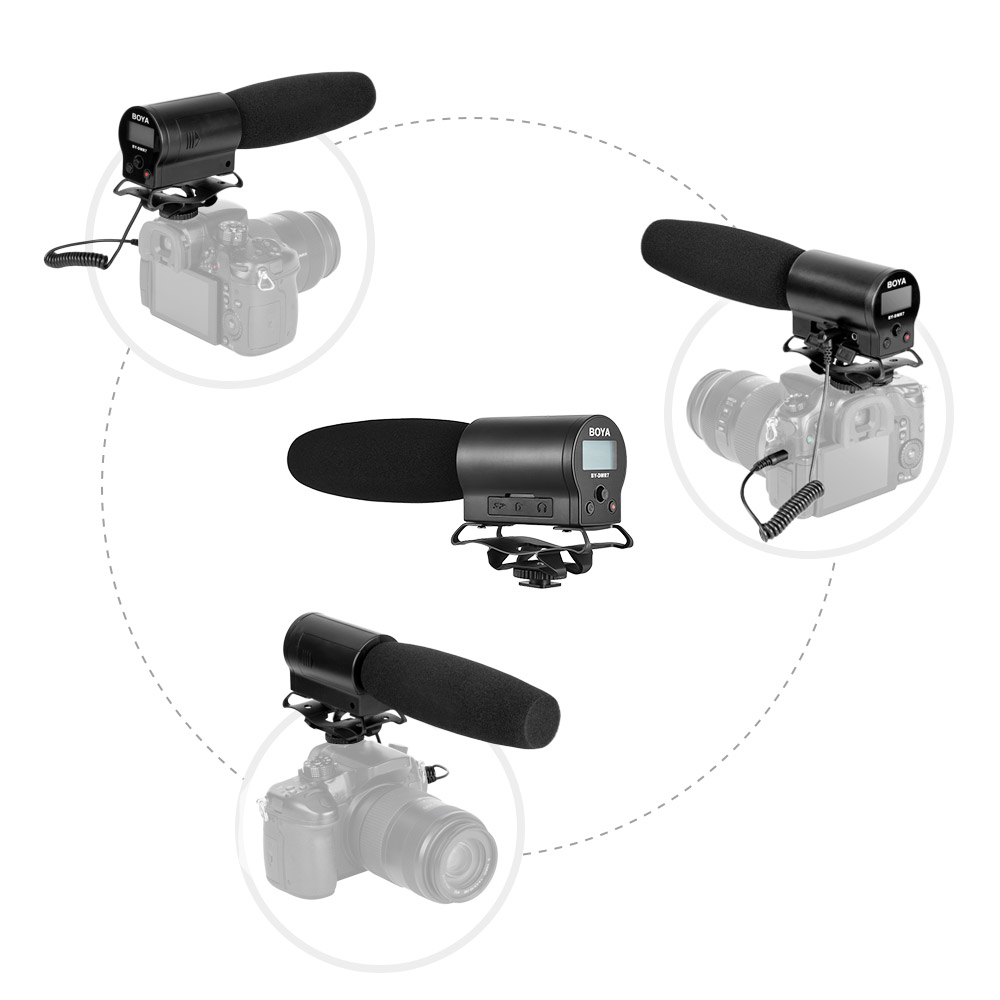 BOYA-BY-DMR7-Broadcast-Quality-Condenser-Microphone-with-Flash-Recorder-for-Canon-for-Nikon-DSLR-Cam-1258733