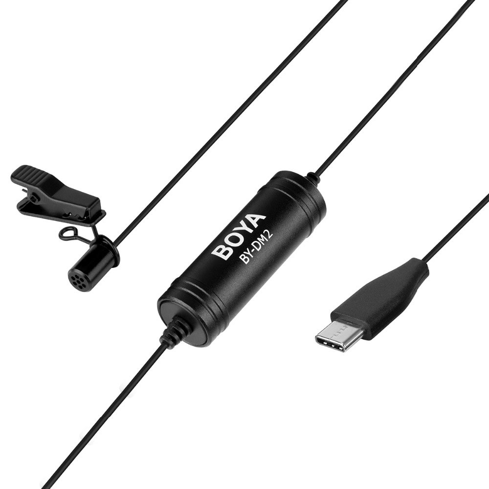 Boya-BY-DM2-Type-C-Lavalier-Condenser-Lapel-Microphone-for-Smartphone-Mobile-Phone-1554251