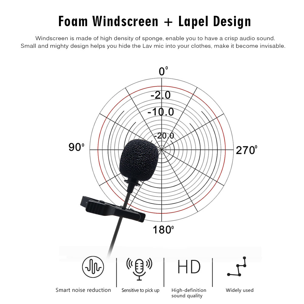 Mcoplus-MCO-LVD600-Lapel-Lavalier-Microphone-Interview-Reception-Vlog-Live-MIC-Recording-Compatible--1731556