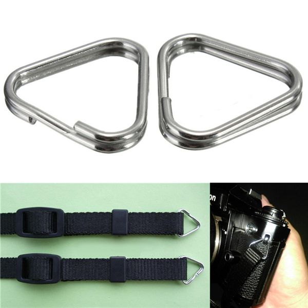 2Pcs-Replacement-Metal-Chrome-Finish-Split-Ring-Camera-Strap-Triangle-Rings-Hook-1018365