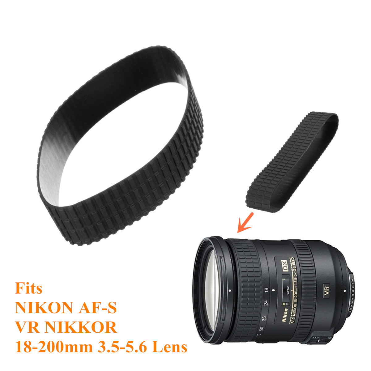 Zoom-Rubber-Ring-Replace-Part-For-Nikon-AF-S-VR-NIKKOR-18-200MM-f35-56G-Lens-1174585