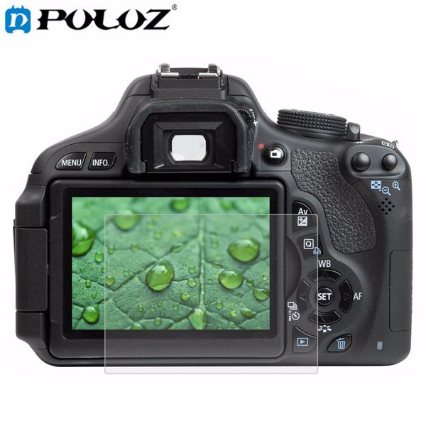 PULUZ-Camera-25D-Curved-Edge-9H-Surface-Hardness-Tempered-Glass-Screen-Protector-for-Canon-650D-70D-1155694