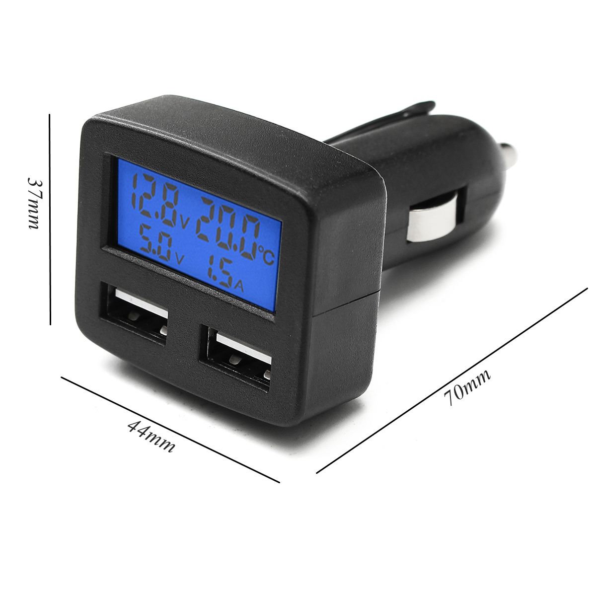 12V-24V-Universal-Dual-USB-Interface-Car-Charger-With-Voltmeter-Ammeter-Thermometer-LCD-Display-1291387