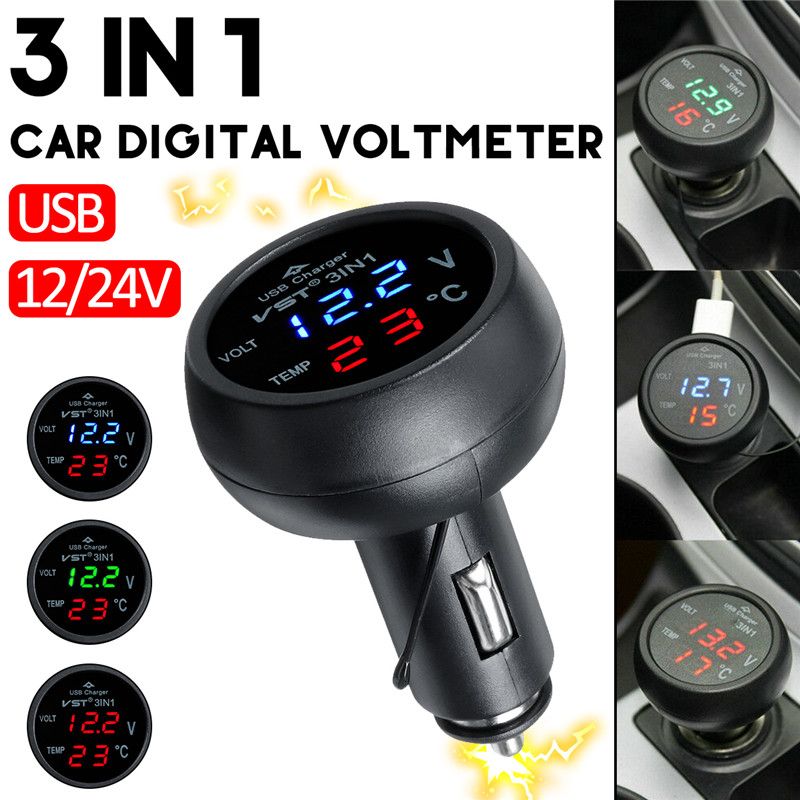 1Pcs-3-In-1-Car-Digital-LED-Thermometer-USB-Charger-Lighter-Voltmeter-1619319