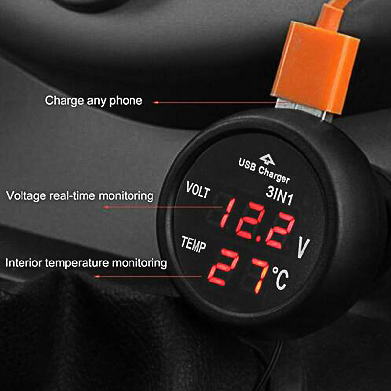 1Pcs-3-In-1-Car-Digital-LED-Thermometer-USB-Charger-Lighter-Voltmeter-1619319