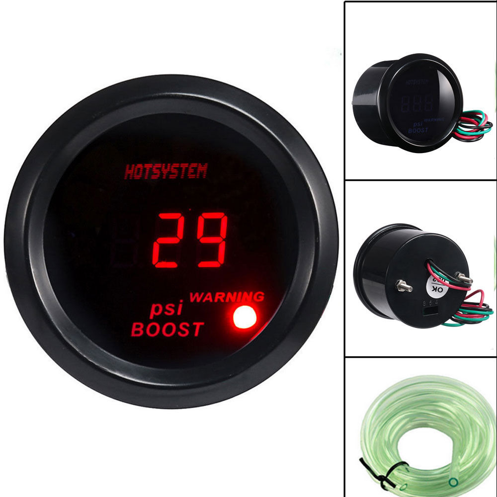 2-Inch-52mm-HOTSYSTEM-Digital-Red-LED-Electronic-PSI-Boost-Gauge-For-Car-Auto-Motor-1235576