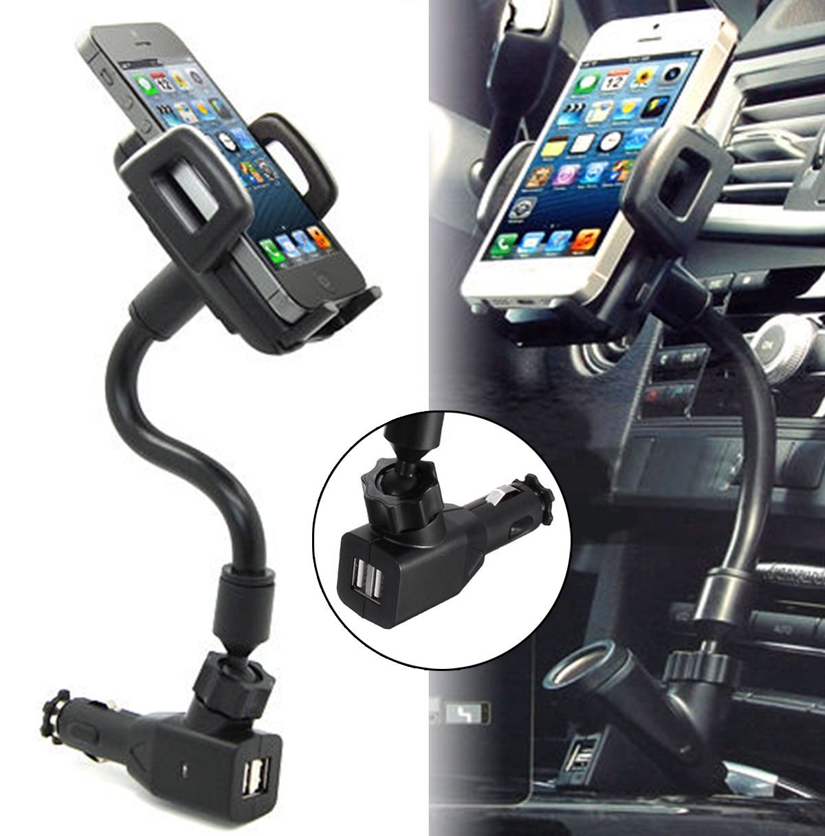 2-USB-Ports-Car-Charger-Stand-Mount-Holder-For-iPhone-5-5S-5C-956225