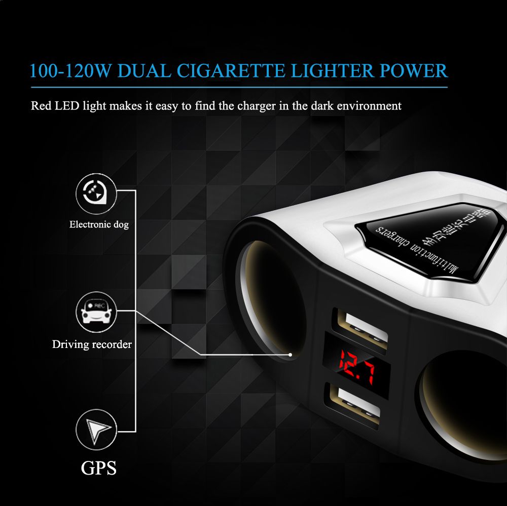 31A-Dual-USB-Car-Charger-Cigarette-Lighter-Sockets-120W-Power-Support-Display-Current-Volmeter-1238726