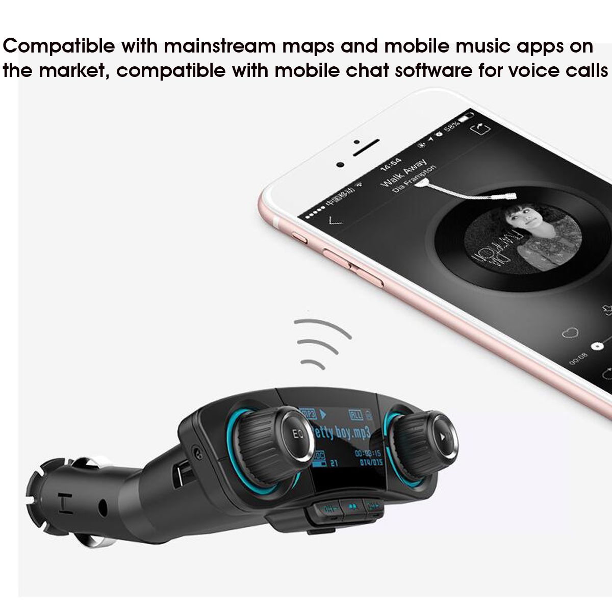 ACCNIC-LED-Hands-Free-Wireless-Bluetooth40-FM-Transmitter-Aux-Modulator-Car-Auto-Audio-MP3-Player-Du-1569902