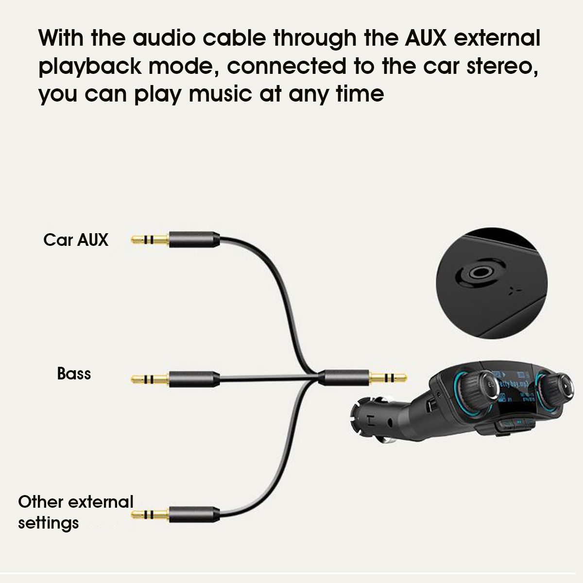 ACCNIC-LED-Hands-Free-Wireless-Bluetooth40-FM-Transmitter-Aux-Modulator-Car-Auto-Audio-MP3-Player-Du-1569902