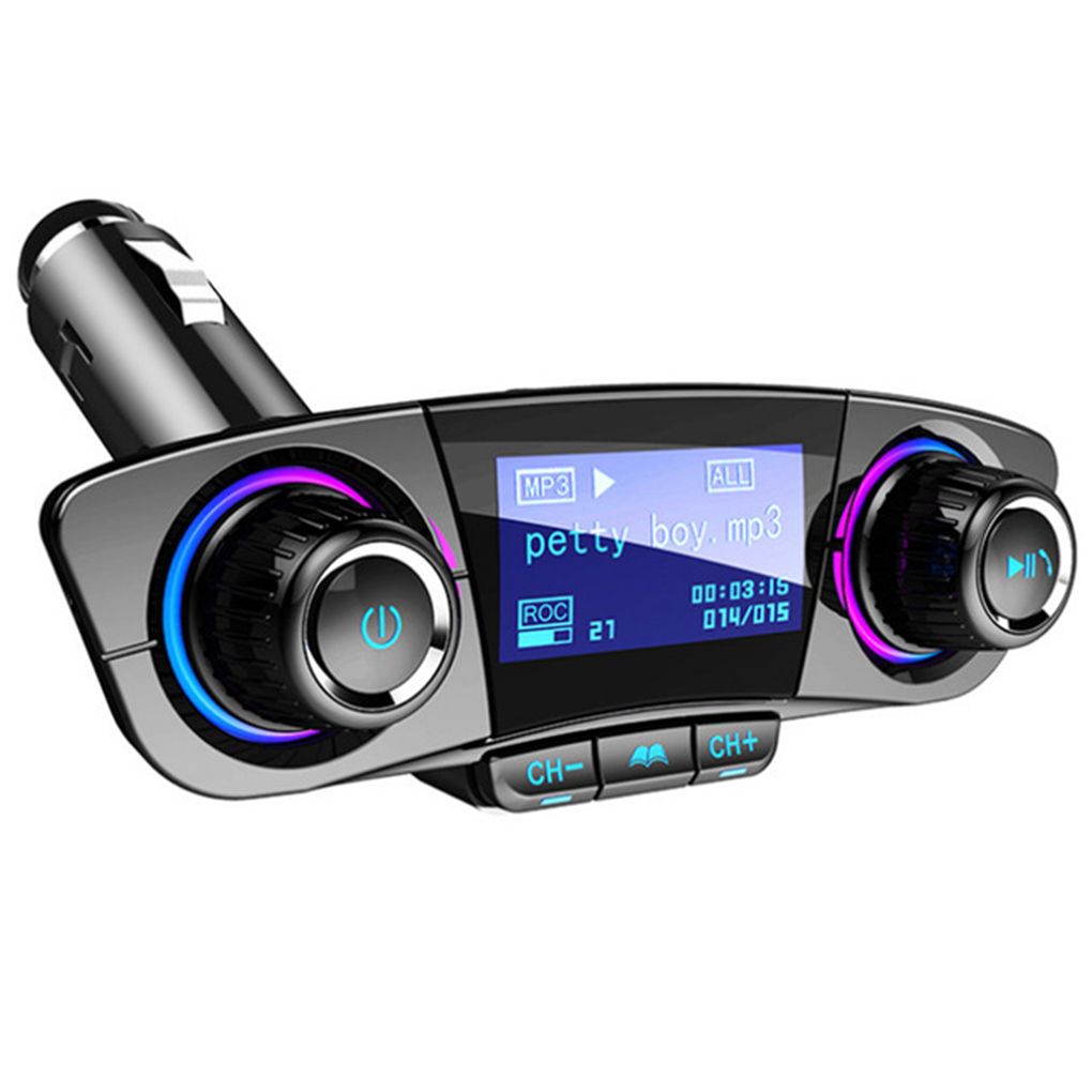 ACCNIC-LED-Hands-Free-Wireless-Bluetooth40-FM-Transmitter-Aux-Modulator-Car-Auto-Audio-MP3-Player-Du-1569902