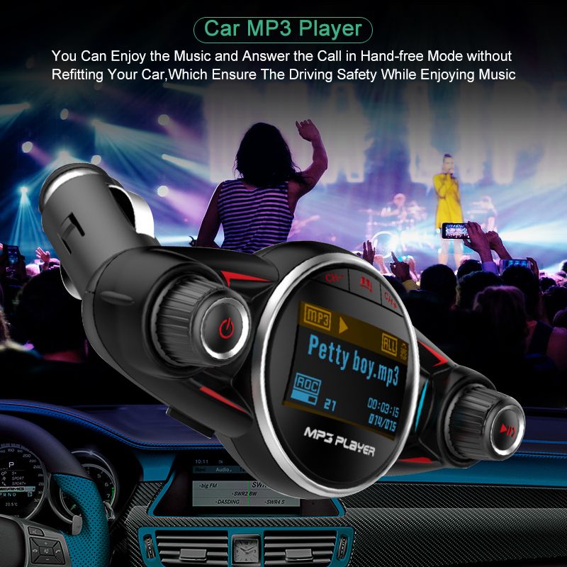 ACCNIC-Stylish-FM-Modulator-HandsFree-Wireless-bluetooth-Car-Charger-Kit-TF-USB-Music-Receiver-Adatp-1569689
