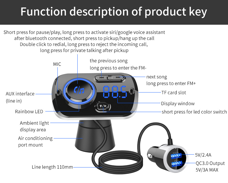 BC49BQ-QC30-Fast-Car-Charger-Voice-Control-bluetooth-Handsfree-MP3-Player-Digital-Lights-1518498