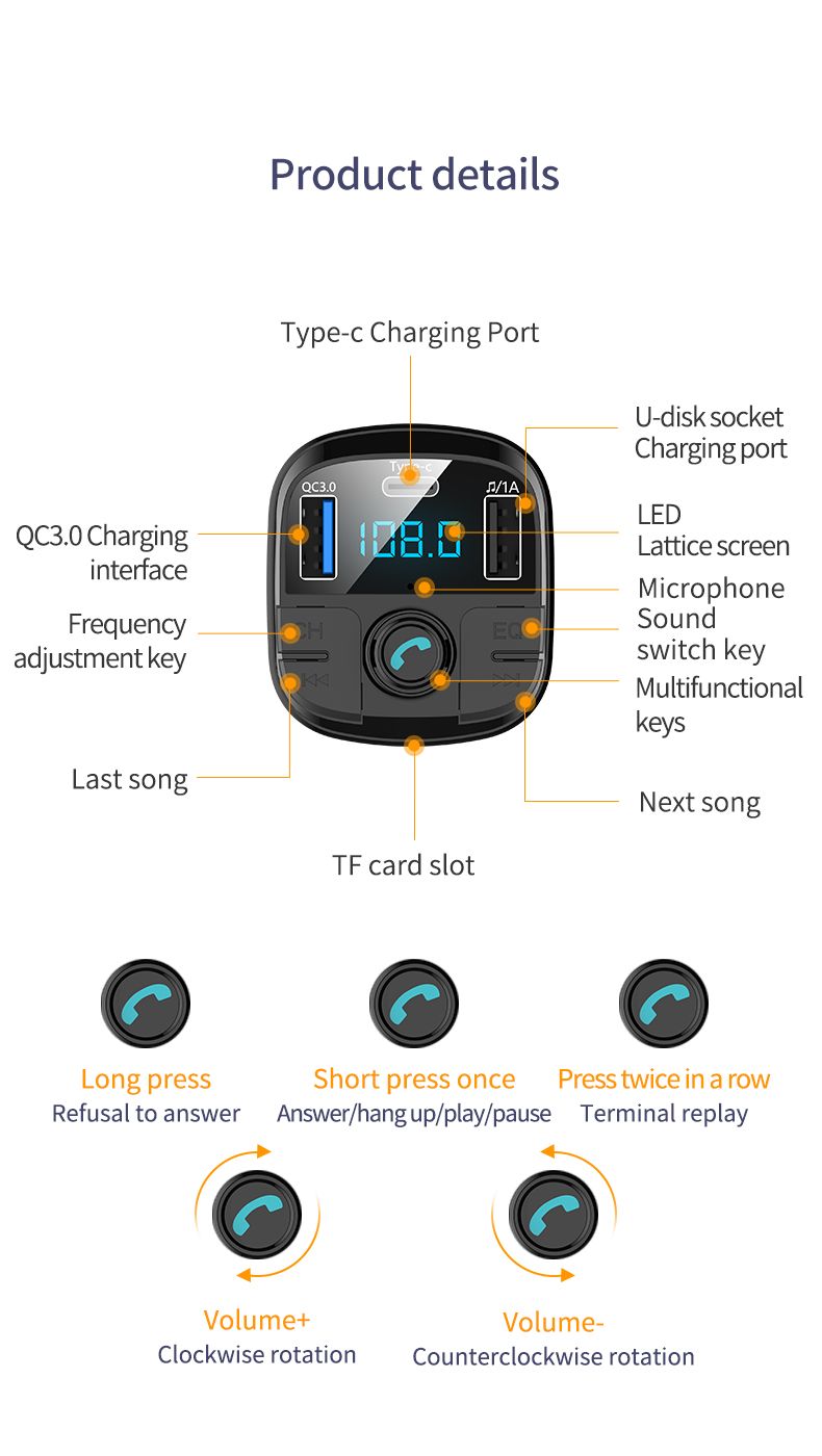 BT29-Car-MP3-bluetooth-Player-QC-30-Charger-FM-Type-C-Support-32GB-USB-TF-Card-1511410