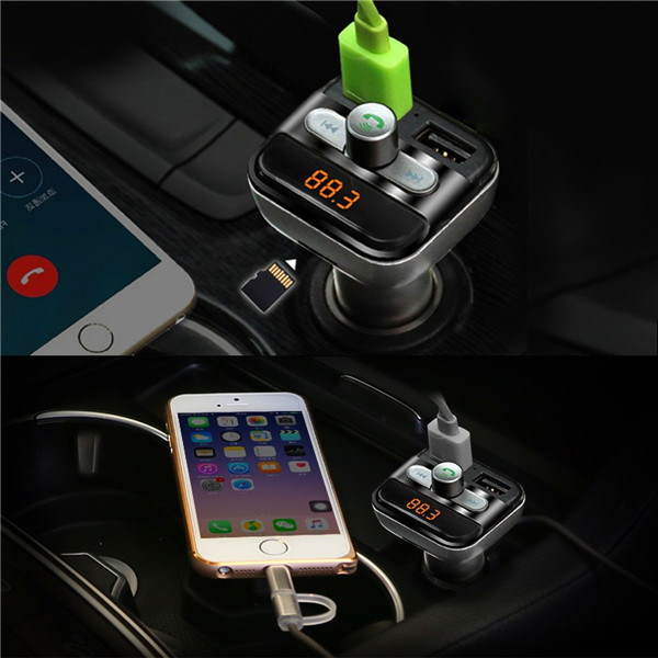 Car-Hands-Free-FM-Transimittervs-Modulator-MP3-Player-LED-TF-Dual-Usb-with-bluetooth-Function-1048226