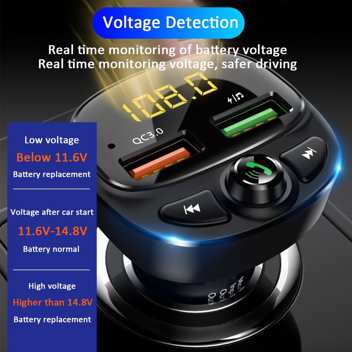 Car-bluetooth-MP3-Player-LED-Digital-Display-Dual-USB-Port-41A-1641725