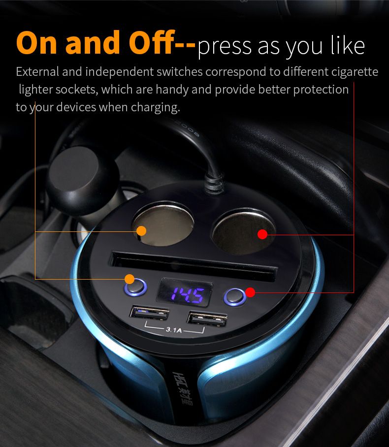 HSC-108D-Gray-Blue-Car-Charger-With-Digital-Voltage-1387567