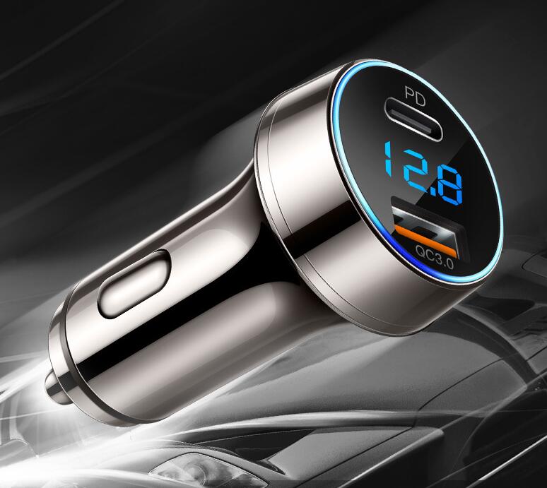 HSC-3000-6A-Current-Super-Fast-Charge-Copper-Body-PD-And-QC-30-Digital-Car-Charger-1362499