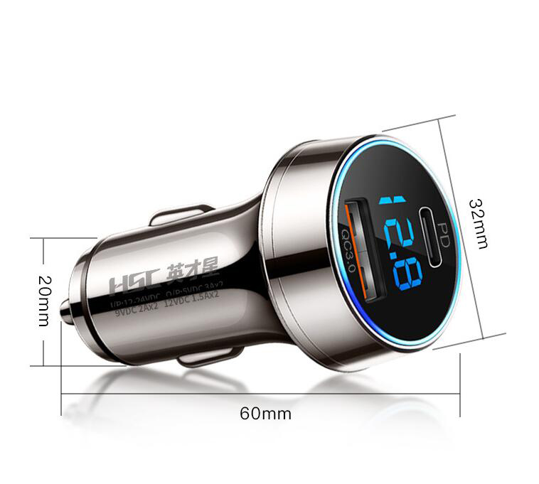 HSC-3000-6A-Current-Super-Fast-Charge-Copper-Body-PD-And-QC-30-Digital-Car-Charger-1362499