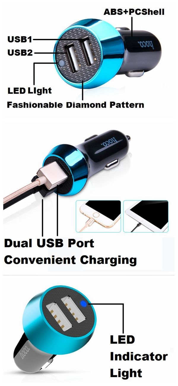 Hoco-UC202-Two-Port-Car-Charger-Dual-USB-5V-24A-Adapter-For-IPhone-Xiaomi-Samsung-1016208