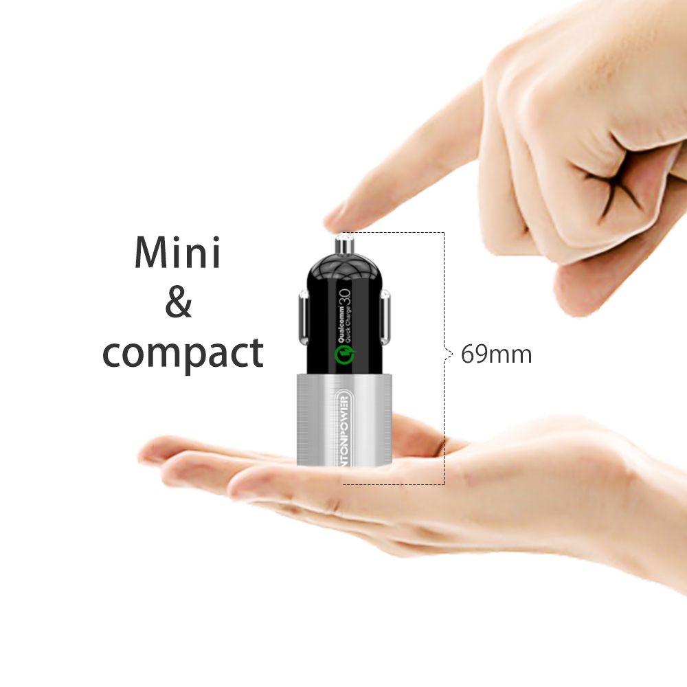 NTONPOWER-2-Port-USB-Car-Charger-Qualcomm-Quick-30-QC-20-Compatible-and-Type-C-3A-Fast-Charging-1347082