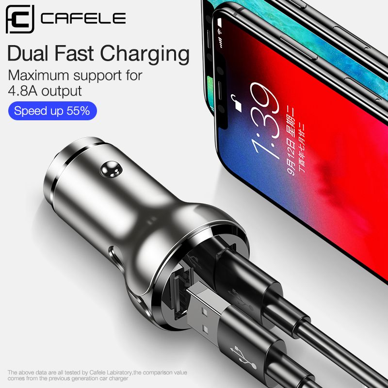 Nickel-Color-CAFELE-DC-12-24V-48A-Universal-Car-Charger-Dual-USB-Fast-Charging-Zinc-Alloy-Smart-LED--1515953