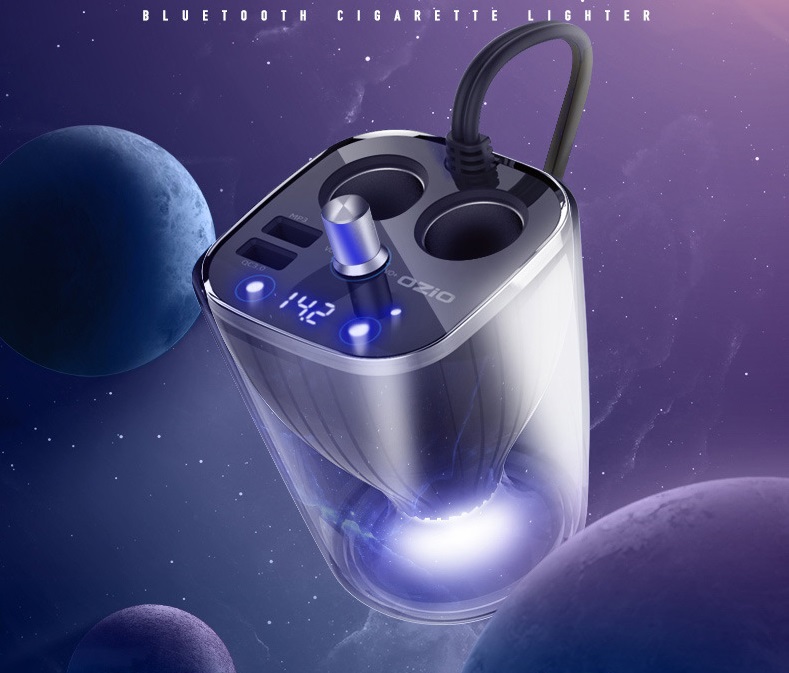 Ozio-BC--120Q-Universal-Mobile-Phone-Car-Charger-Fast-Charging-Multi-function-With-bluetooth-1362130