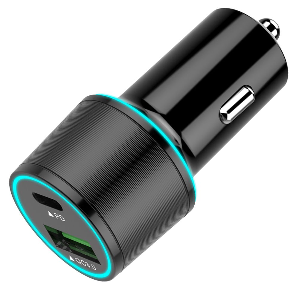 QC-30-Car-Charger-Metal-Double-Aperture-PD-Two-In-One-Car-Charger-1361811