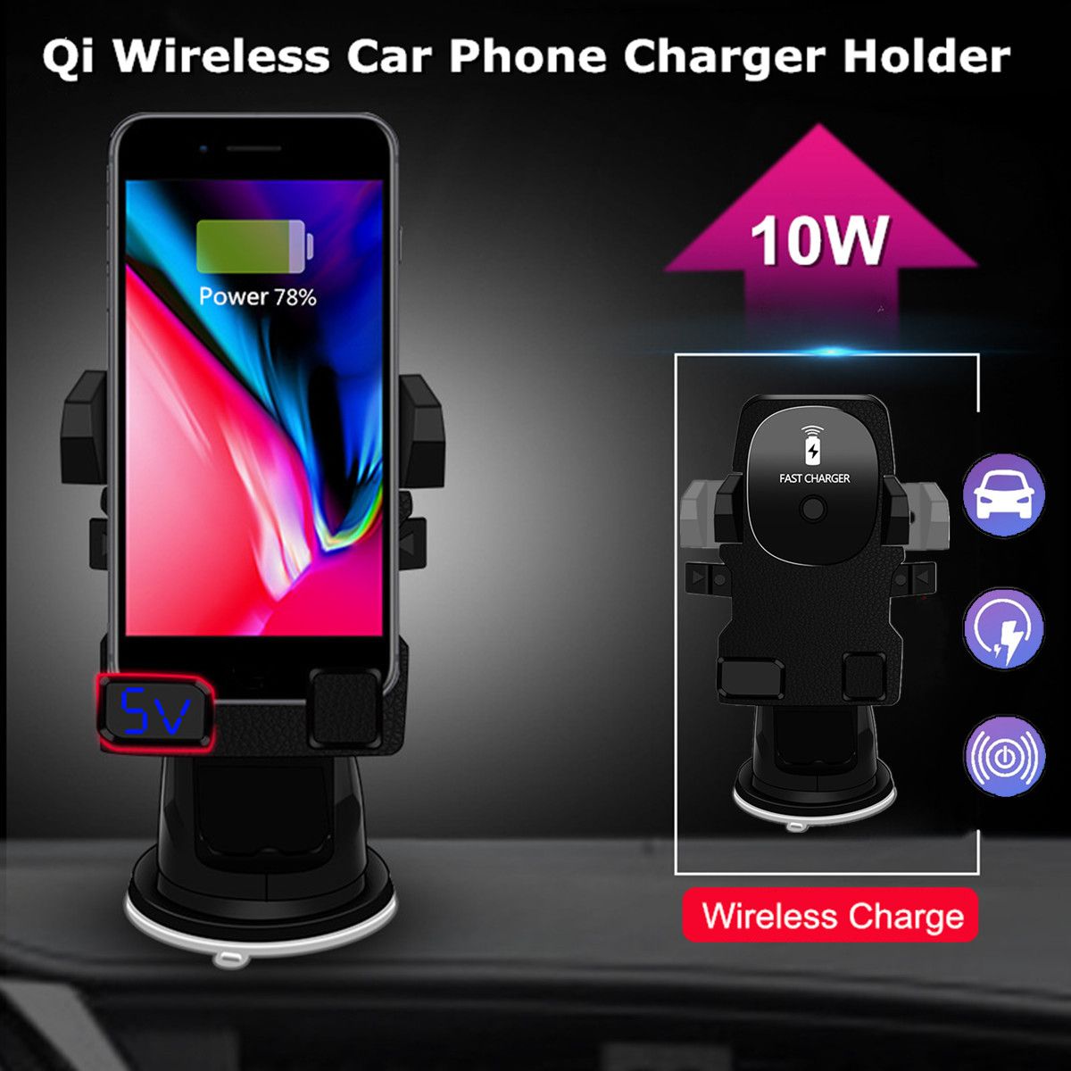 Qi-Wireless-Car-Charger-Charging-Mount-Holder-for-iPhone-8-X-S8-S9-1305357