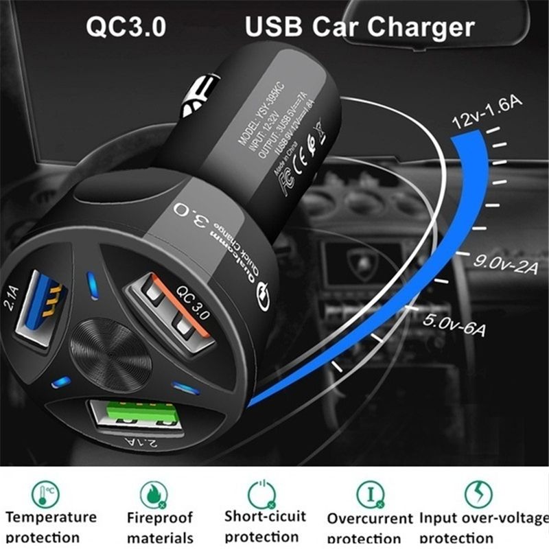 Quick-Charge-QC30-Fast-Car-Charger-3-USB-Interface-Multifunctional-Protection-1585830