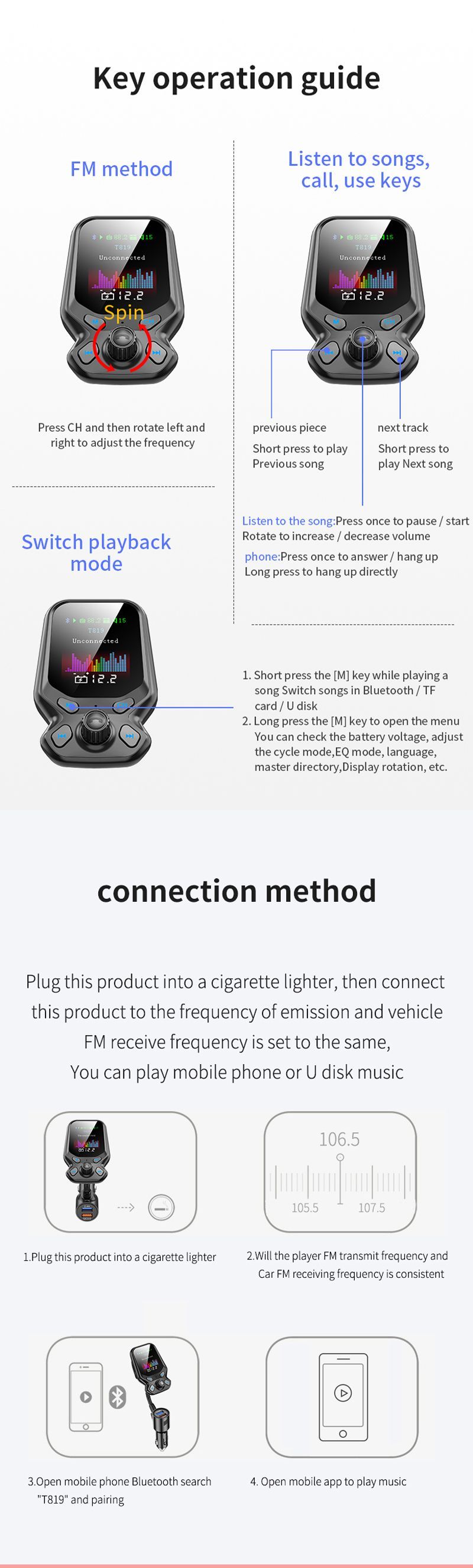 T819-QC-30-Smart-Fast-Car-Charger-Dual-USB-Expansion-Bluetooth-50-With-Colorful-Screen-1613597