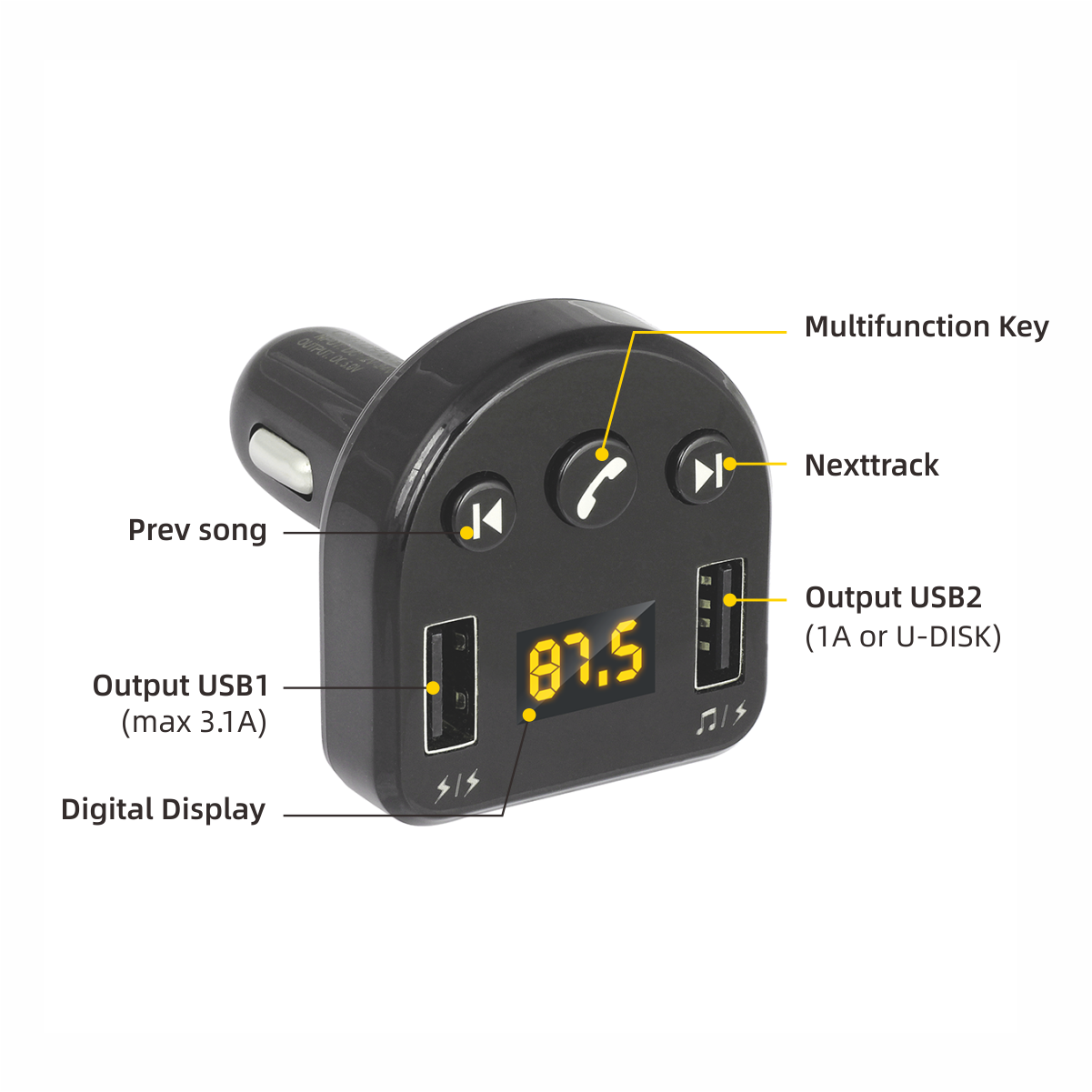 T852-Car-Charger-MP3-Player-Smart-Dual-USB-bluetooth-Receiver-Transmitter-Playback-Hands-free-FM-1567246