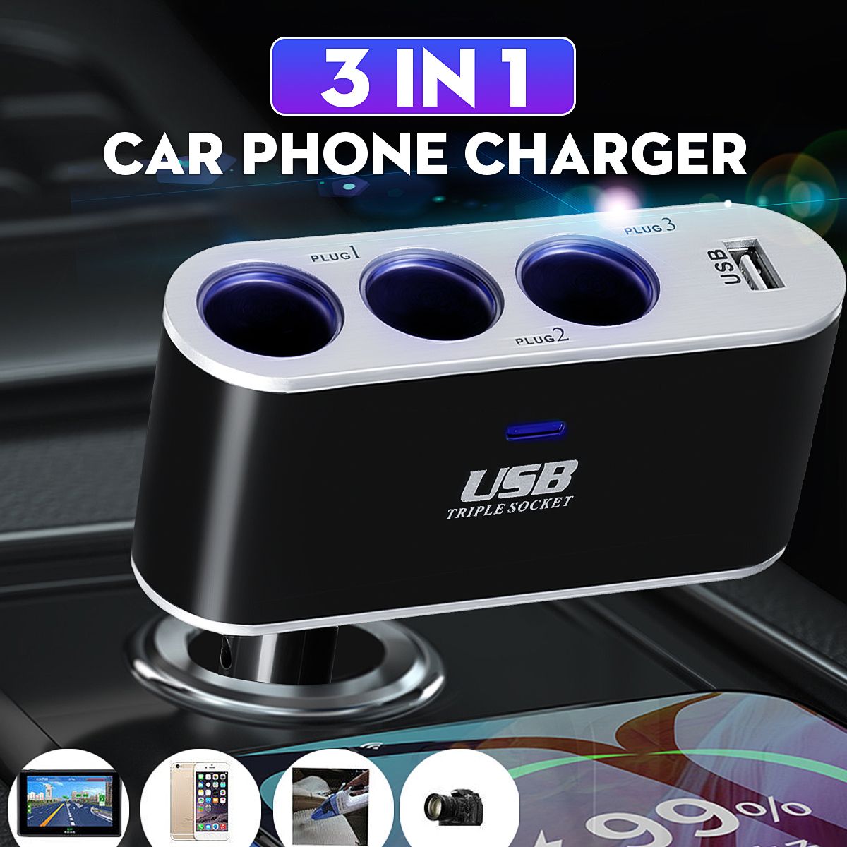 USB-Car-Charger-Smart-IC-3-Socket-Lighter-Phone-Adapter-Accessories-1726227