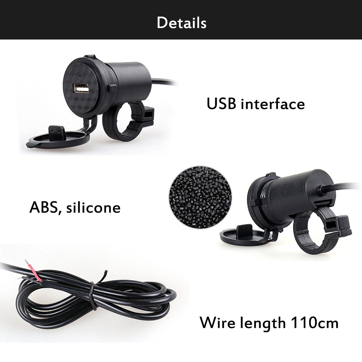 Waterproof-9-24V-Motorcycle-Mobile-Phone-USB-Charger-21A-Power-Adapter-Socket-1377708