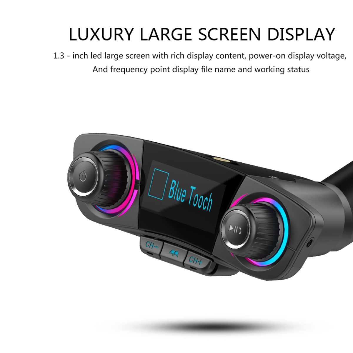 Wireless-bluetooth-LCD-Car-MP3-FM-Transmitter-AUX-USB-Disk-Charger-Handsfree-FM-1384652