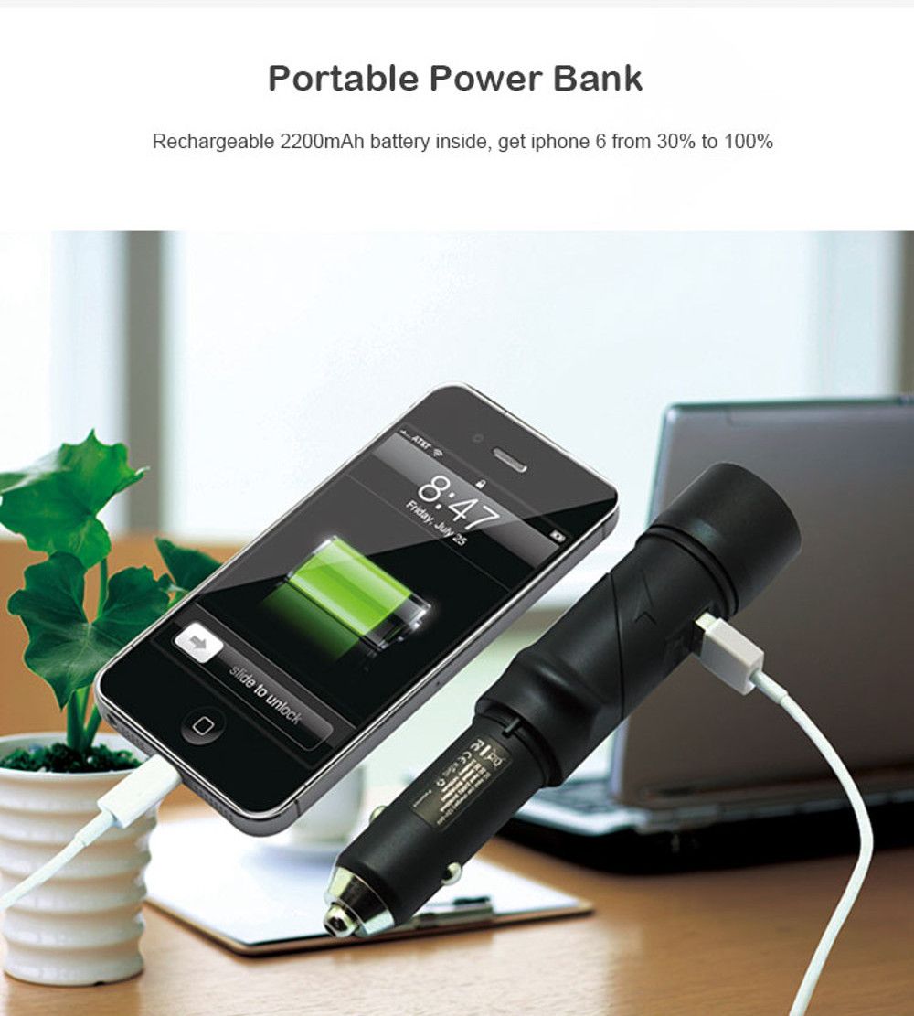 Yuroad-BM2197-6In1-Car-Charger-USB-1400mAh-Multi-funtional-Rechargeable-with-Light-Safety-Hammer-1694147