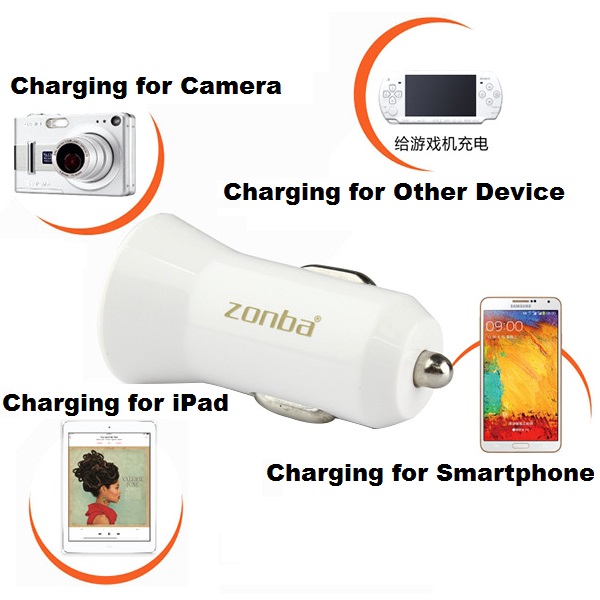 Zhongba-CH18A-USB-Car-Charger-5V-21A-for-iPhone-Xiaomi-Samsung-Digital-USB-Port-Electrric-Device-1031034