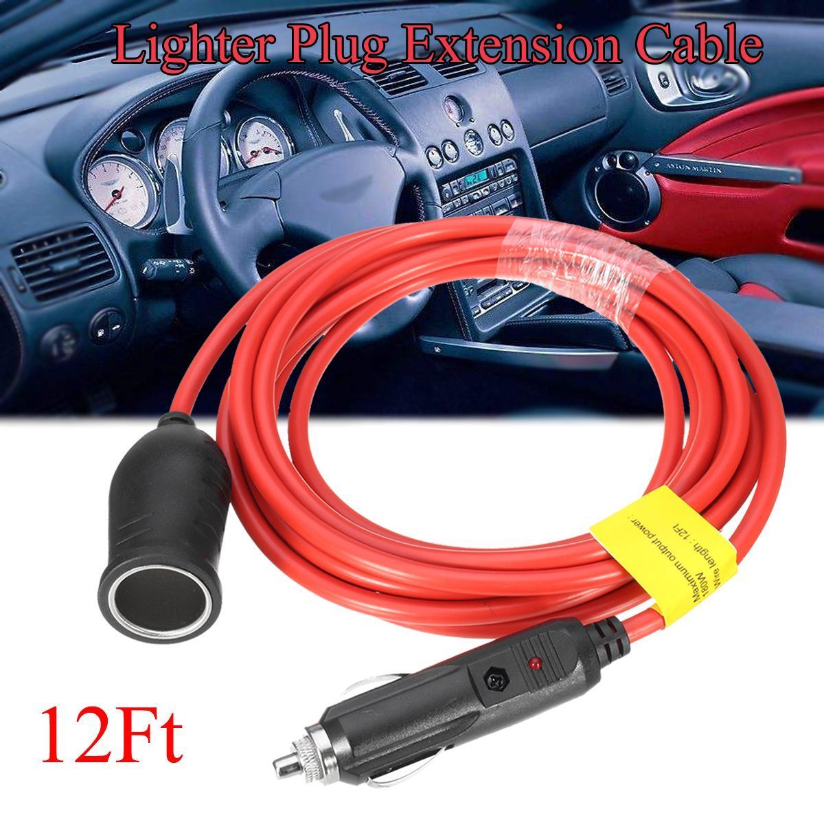 12V-Car-Cigarette-Lighter-Socket-Extension-Cord-Power-Cable-Lead-Charger-Socket-1163050