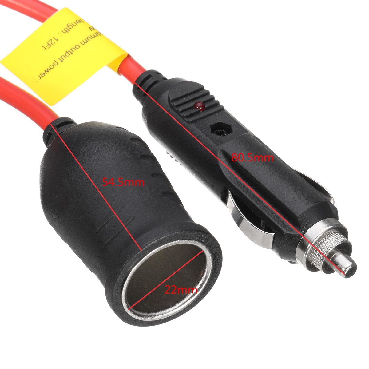 12V-Car-Cigarette-Lighter-Socket-Extension-Cord-Power-Cable-Lead-Charger-Socket-1163050