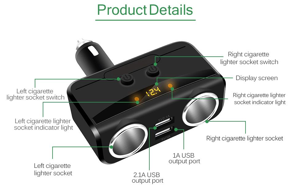 Car-Cigarette-Lighter-Socket-Splitter-12V-24V-Power-Adapter-Dual-USB-Car-Charger-Voltmeter-LCD-1238779