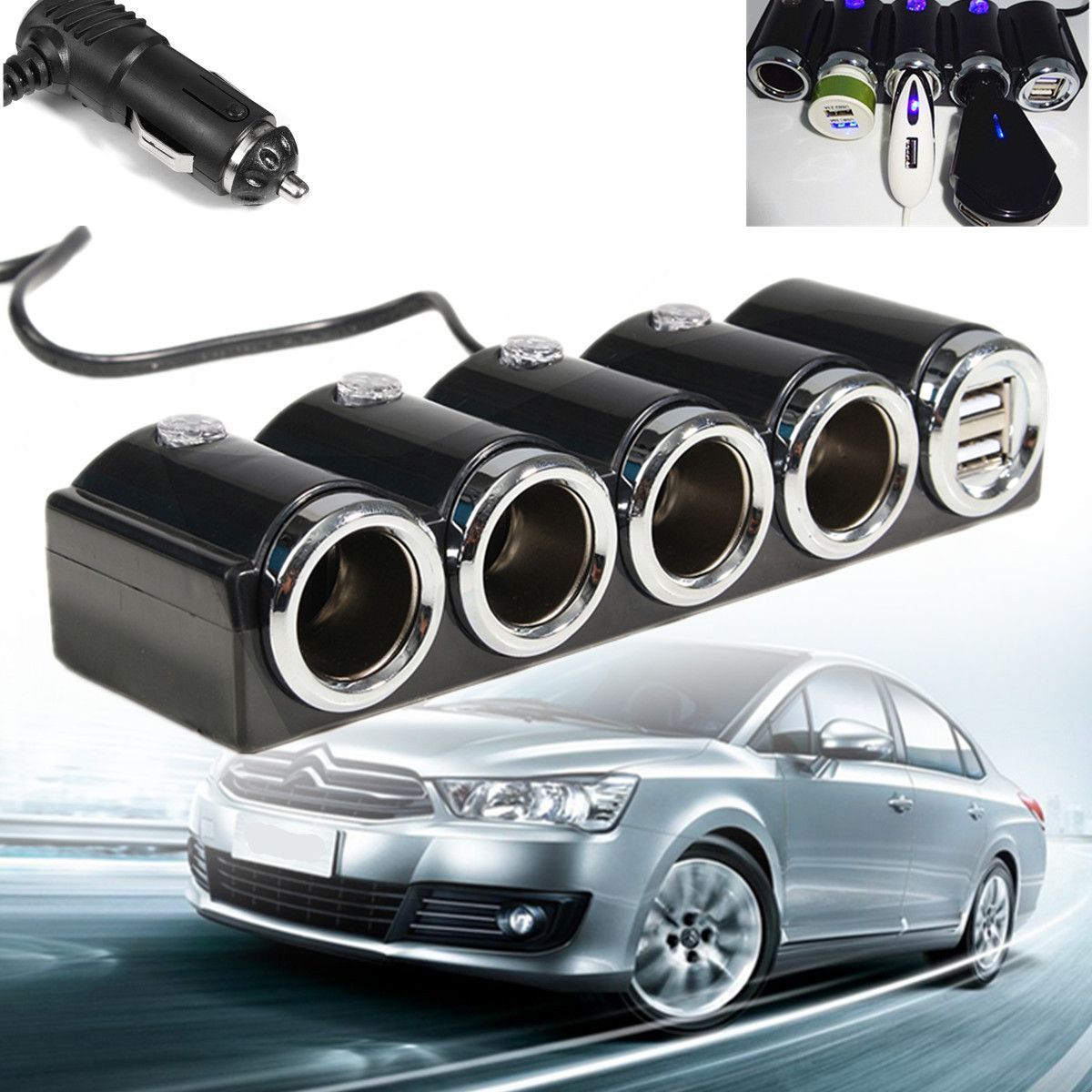Dual-USB-4Way-Splitter-Car-Cigarette-Lighter-Socket-Power-Charger-Adapter-1224V-1136273