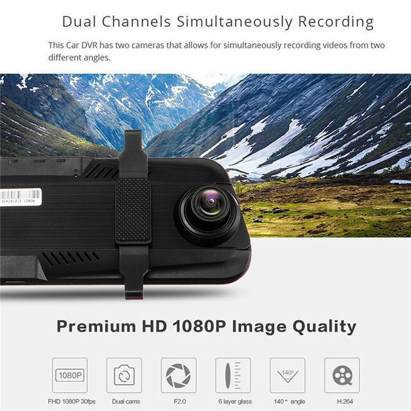 10-Inch-Touch-1080P-Loop-Recording-Dual-Car-DVR-Camera-Rear-Mirror-Recorder-1515449