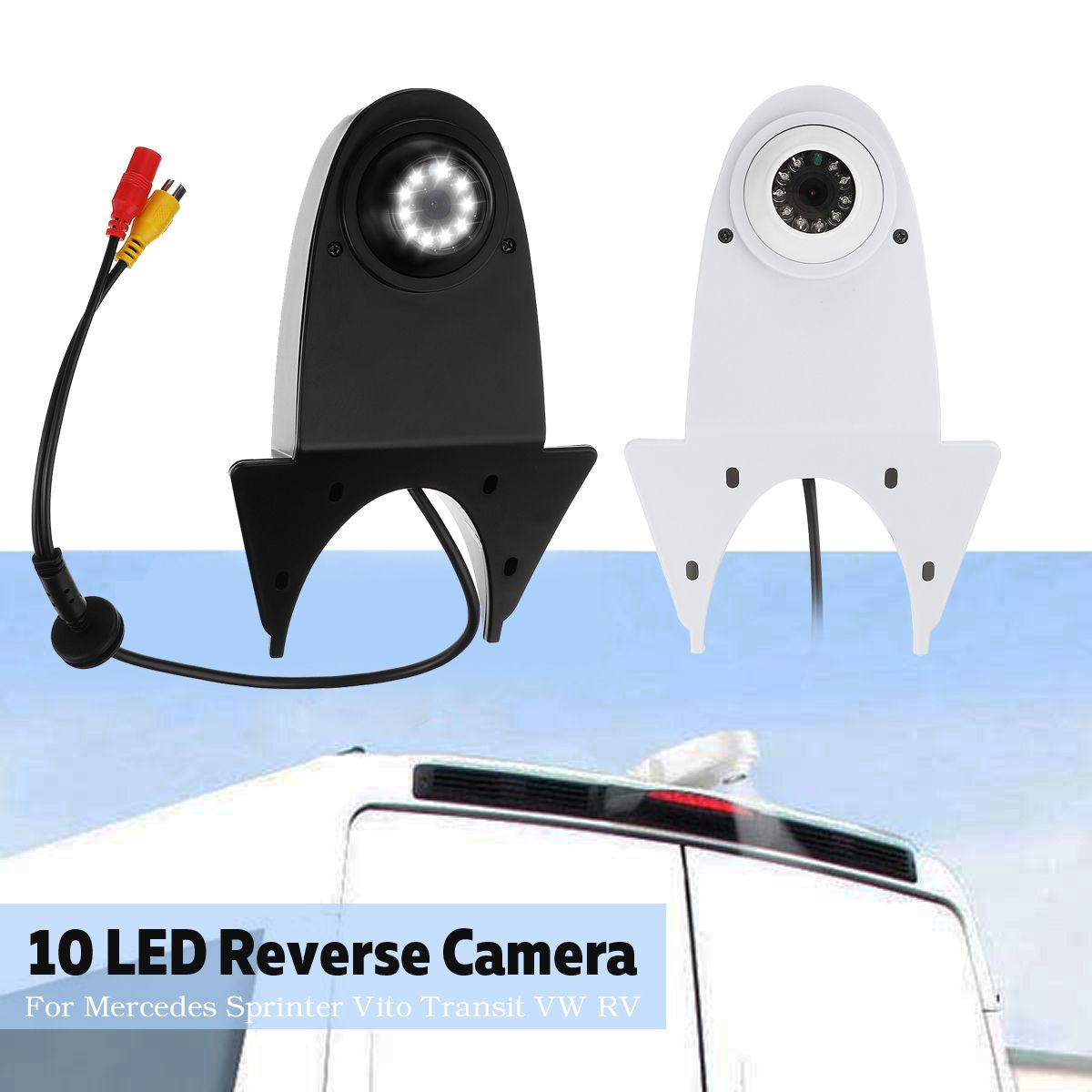 10-LED-Night-Vision-IP68-Waterproof-Roof-Mount-Over-Hang-Reverse-Car-Rear-View-Camera-For-Mercedes-S-1586594