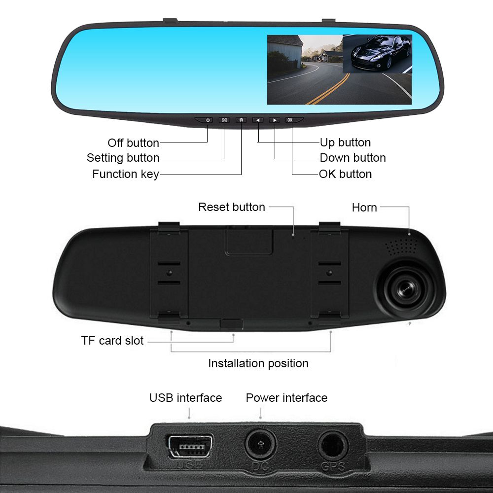 1080P-43-Inch-Dual-Lens-Night-Vision-Rear-View-Mirror-and-Reversing-Image-Recorder-Car-DVR-1507186