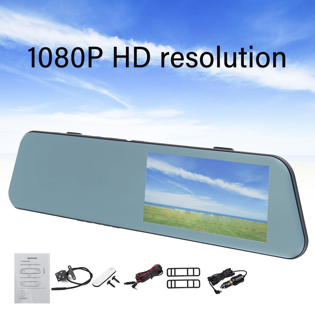 1080P-HD-518Inch-Touch-Screen-Dash-Cam-Car-DVR-Camera-Recorder-with-Rearview-Mirror-1718299