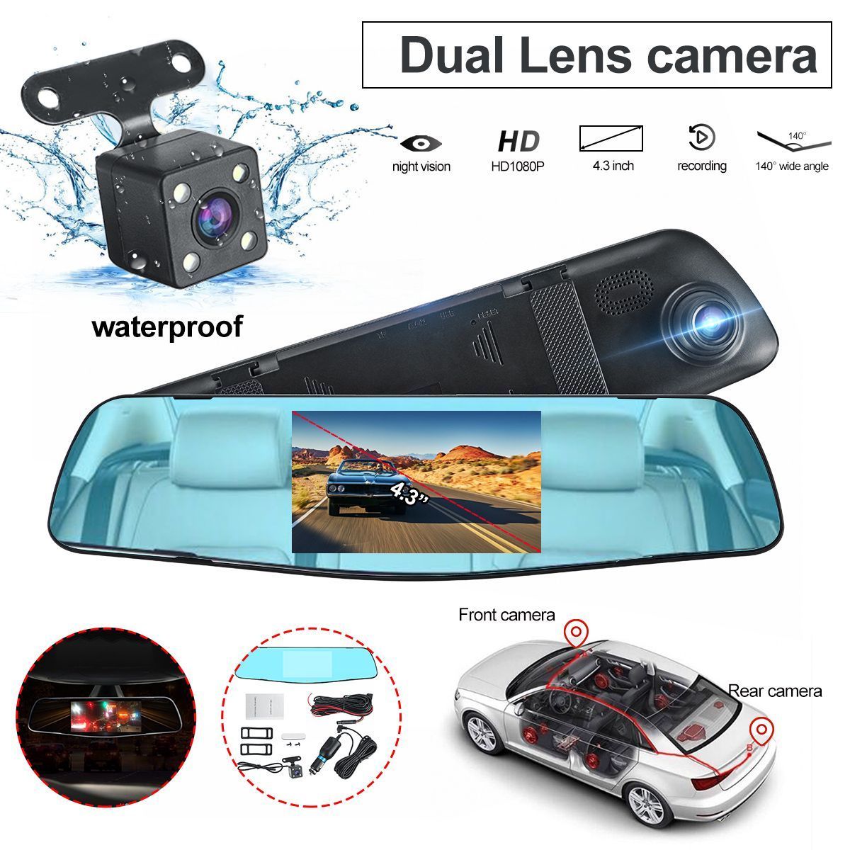 1080P-HD-Dual-Lens-Car-DVR-Video-Cam-Mirror-Recorder-With-Rear-View-Camera-1624102