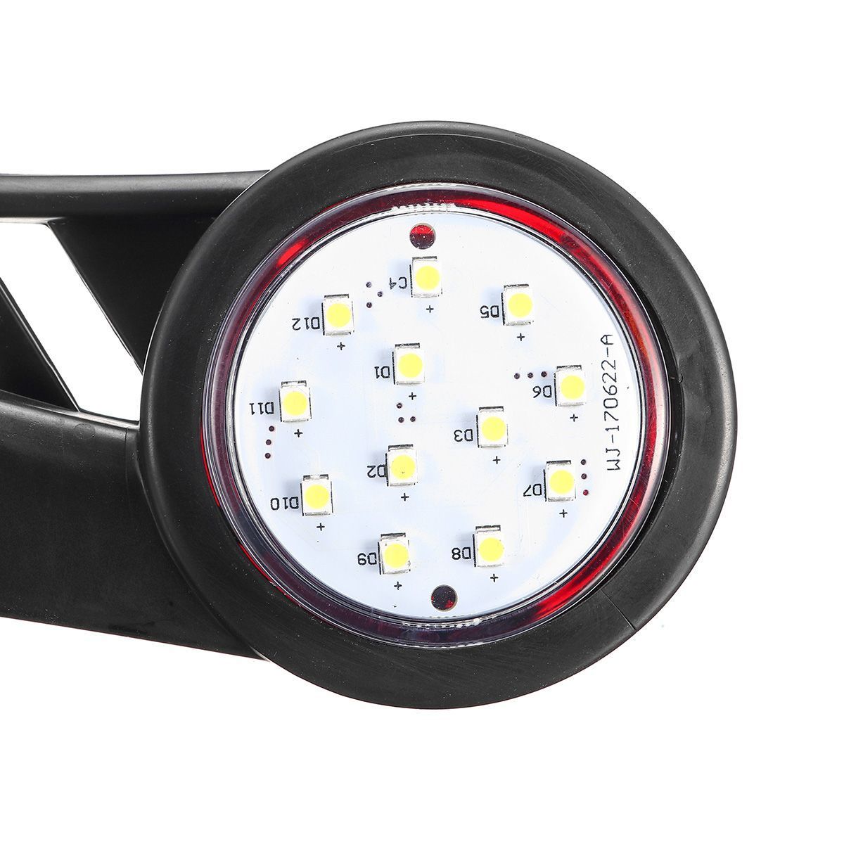 24LED-Side-Rubber-Marker-Light-Outline-Stalk-Lamp-Trailer-Truck-Van-Car-DVR-1592631