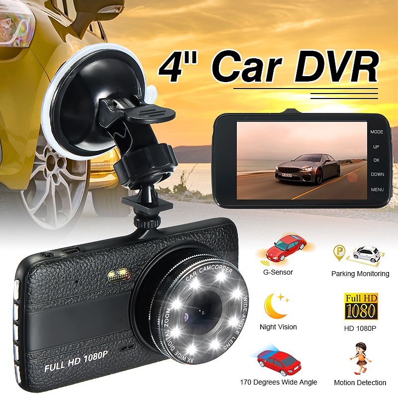 4-Inch-1080P-Loop-Recording-Night-Vision-170-Degree-Wide-Angle-Car-DVR-with-Rear-View-Camera-1416802