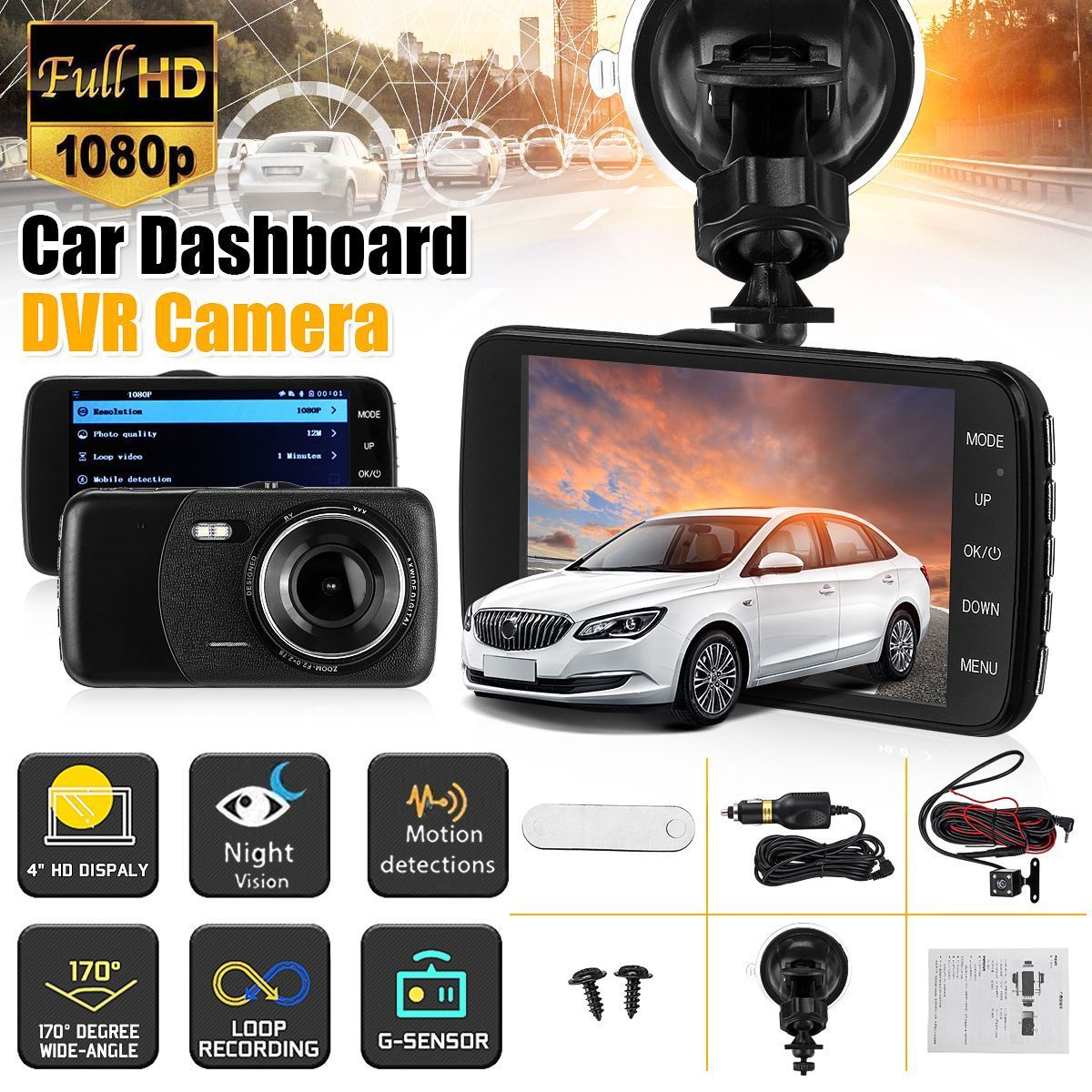 4-Inch-HD-Dual-Lens-1080P-Vehicle-Car-Dash-Cam-Video-Camera-Recorder-DVR-G-Sensor-1611401