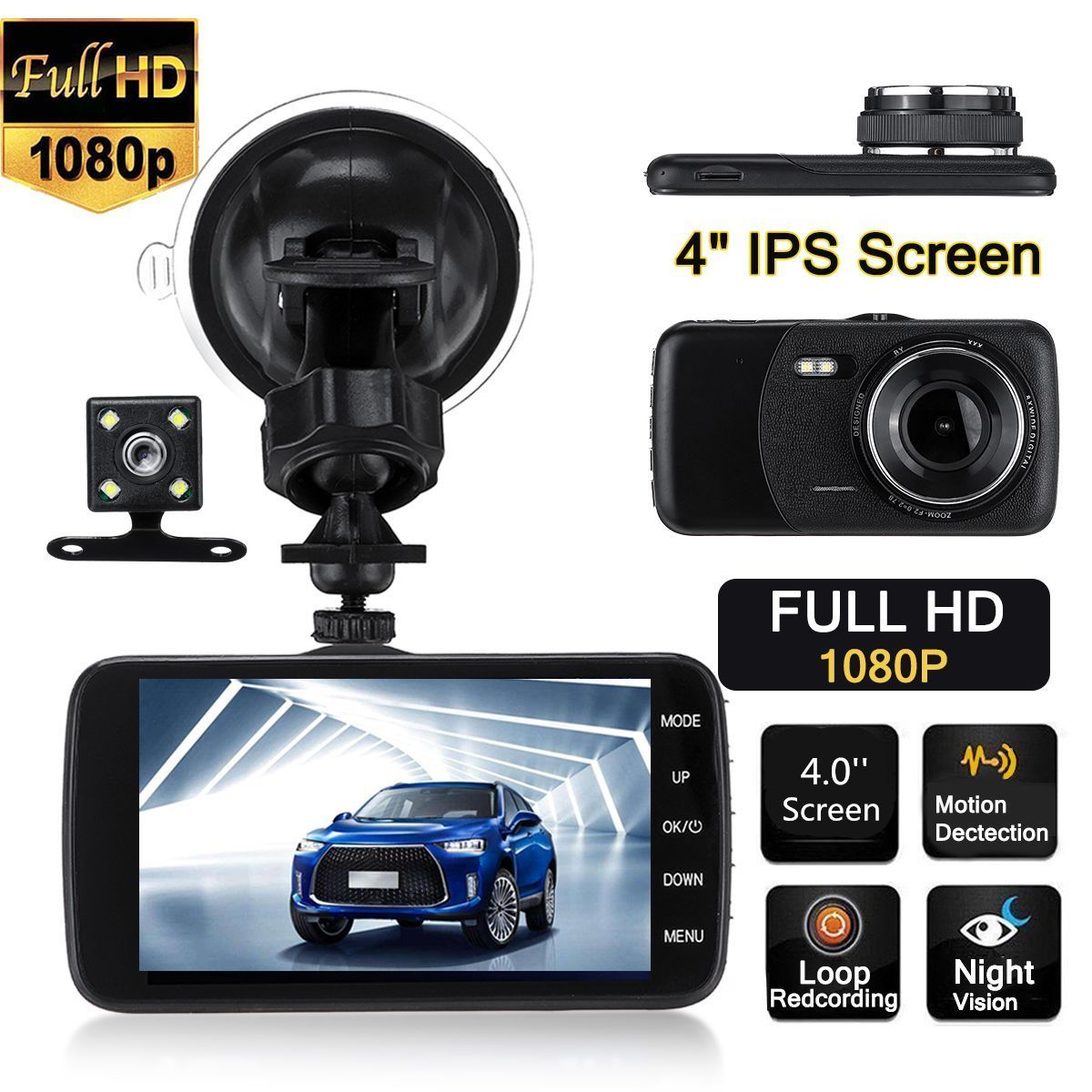 4-Inch-HD-Dual-Lens-1080P-Vehicle-Car-Dash-Cam-Video-Camera-Recorder-DVR-G-Sensor-1611401